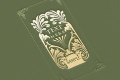 Luxury vintage label floral ornaments SVG Product Image 1