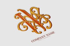 Timeless beauty elegant flourish W monogram letter logo Product Image 6