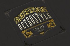Luxury retro badge flourish ornaments SVG Product Image 6