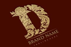 Opulence beautiful D monogram letter logo Product Image 6