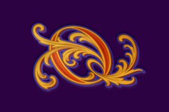 Classic beauty vintage gold number 0 monogram letter logo Product Image 3