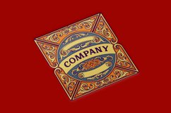 Vintage ornament luxury floral frame logo illustration Product Image 5