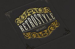 Elegant retro badge flourish ornaments Product Image 6