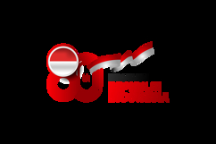 Logo Hut RI 80th indonesia independence day template concept Product Image 2