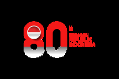 Logo HUT RI 80th indonesia independence day template design Product Image 2