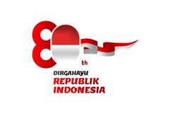 Logo Hut RI 80th indonesia independence day template isolate Product Image 1