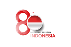 Logo HUT RI 80th indonesia template creative concept Product Image 1