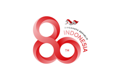 Logo HUT RI 80th indonesia template creative design Product Image 1