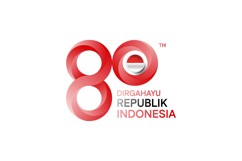 Logo HUT RI 80th indonesia template creative isolated Product Image 1