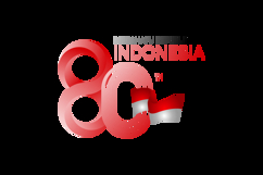 Logo HUT RI 80th indonesia template creative vector Product Image 2