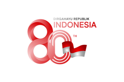 Logo HUT RI 80th indonesia template creative vector Product Image 1