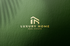Luxury Gold Home Real Estate Logo Product Image 1