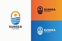 Vibrant Ocean &amp; Sun Travel Logo Product Image 1