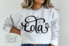 Lola SVG - Mothers Day Gift Design - Loved Lola Era SVG Product Image 2