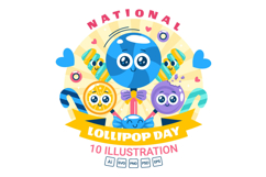 10 National Lollipop Day Illustration Product Image 1
