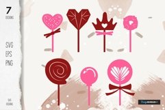 Lollipop svg designs for Valentine's day Product Image 1