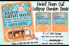 Lollipop Garden Seeds Printable | Bunny with Lollipop Orange Product Image 1