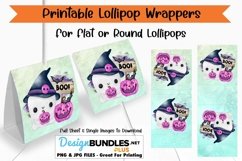 Halloween Ghost Printable Lollipop Holder | Sucker Wrapper Product Image 1