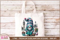 Easter Gnome in London sublimation png, Big Ben Gnome Product Image 4