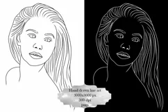 Glamorous Women Line Art Product Image 3