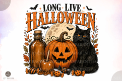 Long Live Halloween PNG,Spooky Pumpkin png Product Image 1