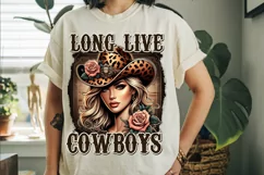 Long Live The Cowgirl Sublimation PNG Product Image 4