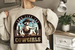 Long Live The Cowgirl Sublimation PNG Product Image 1