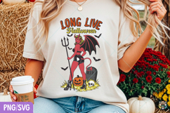 Long Live Halloween Png, Witchy Halloween Shirt Png Product Image 3