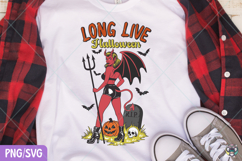 Long Live Halloween Png, Witchy Halloween Shirt Png Product Image 4