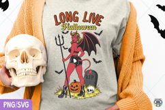 Long Live Halloween Png, Witchy Halloween Shirt Png Product Image 5