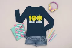 100 days of School SVG, Smiling face, 100 days SVG Product Image 2