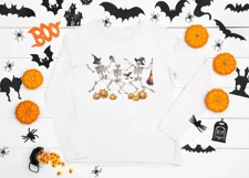 Halloween Dancing Skeletons Digital Download PNG Product Image 8