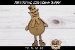 Long Legged Snowman Ornament | Laser Ready SVG Product Image 3