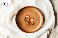 Chibi Fall Stud Earrings Vol.1 | Kawaii Earrings SVG Product Image 2
