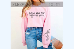 Look around happiness found Sleeve SVG Design Product Image 1