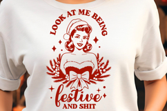 Festive Snarky Christmas Quote SVG Product Image 1