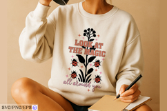 Look at the Magic All Around You SVG PNG T-shirt Design Product Image 3