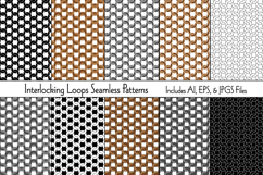 Interlocking Loops Seamless Vector Patterns Product Image 1