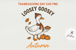 Thanksgiving Pumpkin Turkey Quote Clipart | Retro Fall PNG Product Image 1