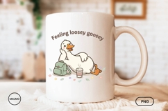Feeling Loosey Goosey PNG, Cute Funny Goose Lounging Product Image 2