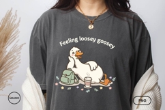 Feeling Loosey Goosey PNG, Cute Funny Goose Lounging Product Image 4