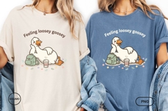 Feeling Loosey Goosey PNG, Cute Funny Goose Lounging Product Image 3