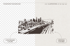 Los Angeles Cityscape Sketches Product Image 2