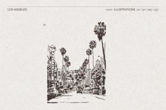 Los Angeles Cityscape Sketches Product Image 4