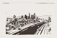 Los Angeles Cityscape Sketches Product Image 5
