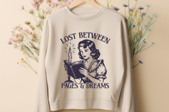 Lost Between Pages and Dreams SVG, Book Lover PNG Product Image 2