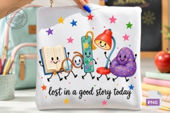 Lost in a Good Story Reading Friends PNG Product Image 1