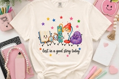Lost in a Good Story Reading Friends PNG Product Image 2