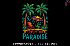 Lost In Paradise PNG Design