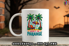 Lost In Paradise PNG Design